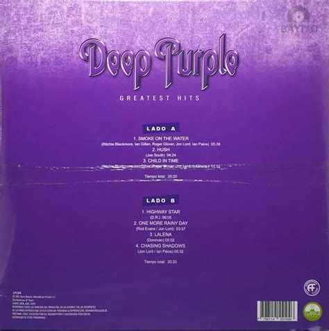 deep purple greatest hits edicion nacional vinilo lado