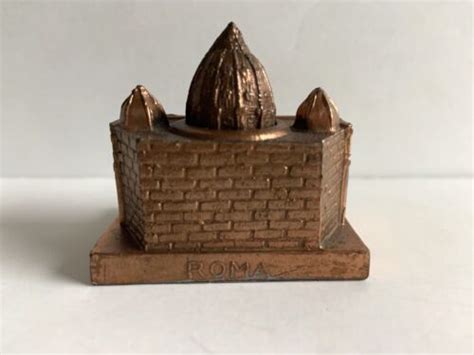 Vintage Saint Peters Basilica Scale Model Rome Italy Plus Relic