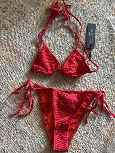 Triangl VINCA MATO TRIANGLE BIKINI SET Top XS Bottoms Small NWT