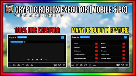 CRYPTIC FREE ROBLOX EXECUTOR LVL 8 100 UNC VIRUS FREE BYPASS