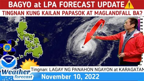 BAGYO At LPA FORECAST UPDATE TINGNAN DITO KUNG MAY BAGYO WEATHER