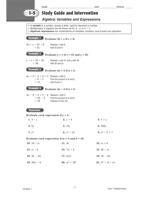 lesson  algebra variables  expressions  algebra speed