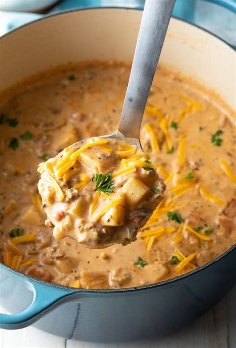 Bacon Cheeseburger Soup Crockpot A Spicy Perspective