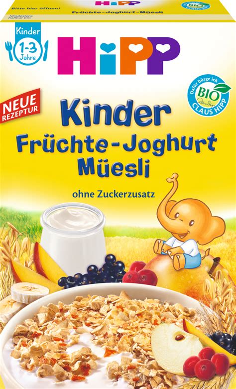 Hipp Müsli Kinder Früchte Joghurt Müesli ab 1 Jahr 200 g dauerhaft