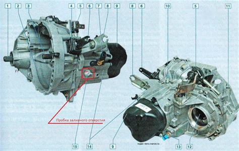 Пробка заливного отверстия КПП — Renault Logan (1G), 1,6 л, 2009 года ...