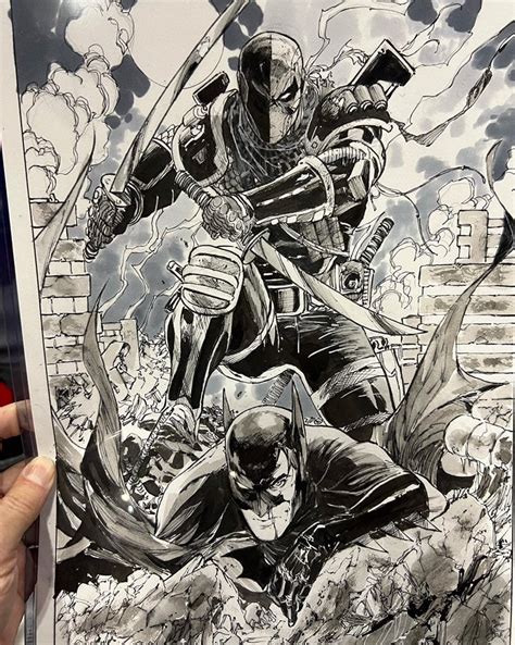 How To Draw Deathstroke Vs Batman