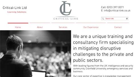 critical link  launches website