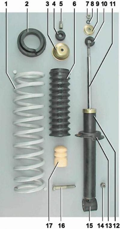 Описание конструкции задней подвески (ВАЗ-2114 «Samara-2» 2004-2013 ...
