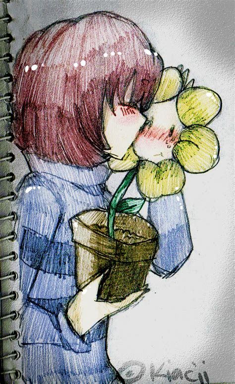 Flowey And Frisk By Kiacii On Deviantart