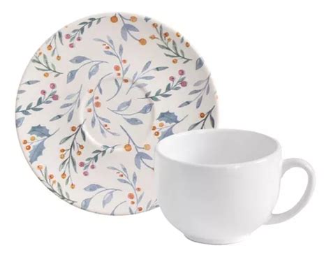 Set de copos de nieve Coup con 6 tazas de té con 6 platillos 260 ml