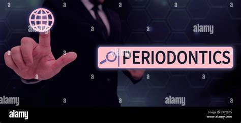 Visualización conceptual Periodoncia Una rama de la odontología se