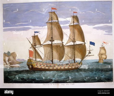 17th Century French Sailing Ship Of The Third Rank Stock Photo Alamy