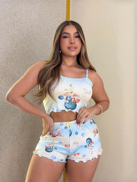 Pijama Bloguerinha Slim L Pequeno Principe Imp Rio Lingerie