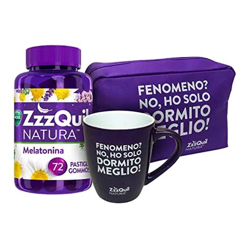 ZzzQuil Natura Melatonina Pura Per Dormire Integratore Con Estratti