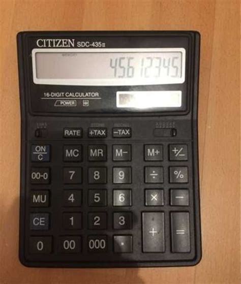Калькулятор Citizen sdc-435n | Festima.Ru - Мониторинг объявлений