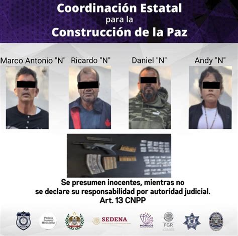 Detiene Mando Coordinado Polic A Morelos A Cuatro Personas Por