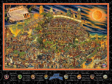 Cincinnati Bengals Look & Laugh Puzzle, 500 Pieces, Joe Journeyman ...