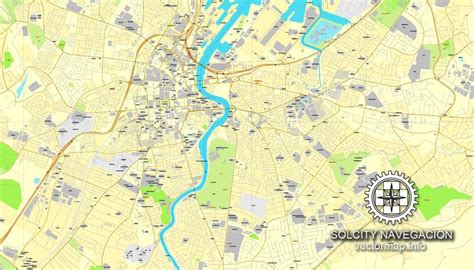 Belfast UK N. Ireland, printable vector street City Plan map, fully ...