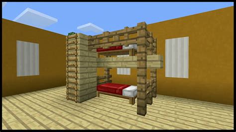 How To Build A Bunk Bed In Minecraft Pe - Bed Western