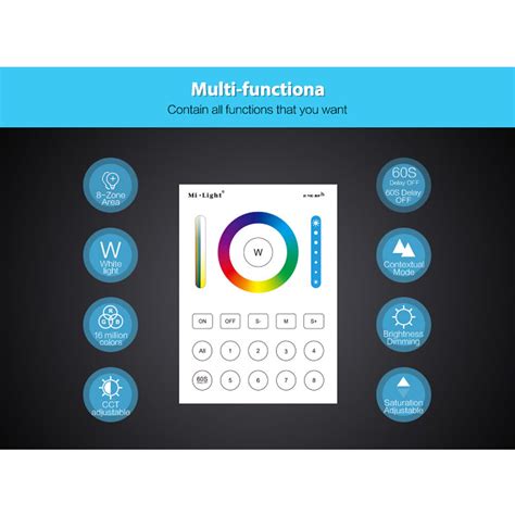 G Rf Radio Remote Control Panel For Rgbw Rgb Cct Led Strip Mi Light