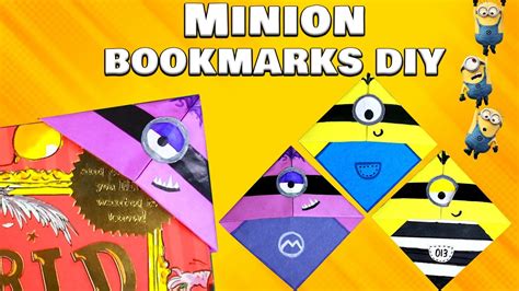 Easy Diy Minion Bookmarks How To Make Bookmarks Despicable Me