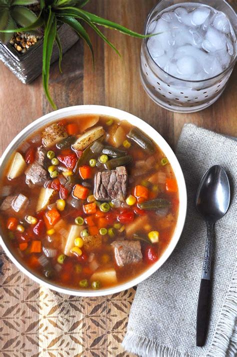 Crockpot Vegetable Beef Stew Mighty Mrs Super Easy Recipes