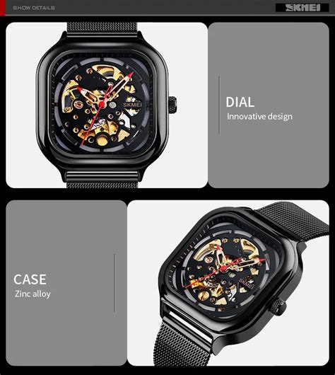 SKMEI SK 9184 Men's Automatic watch 30M Water Resistant Stainless Steel ...