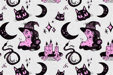 Luxury Witchcraft Graphics On Yellow Images Creative Store 31996