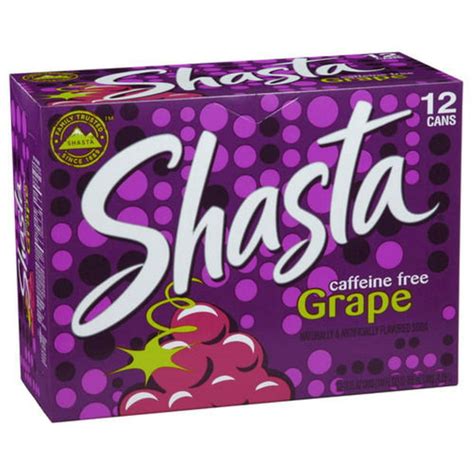 Shasta Grape Soda 12 Ounce Can Quantity Of 24