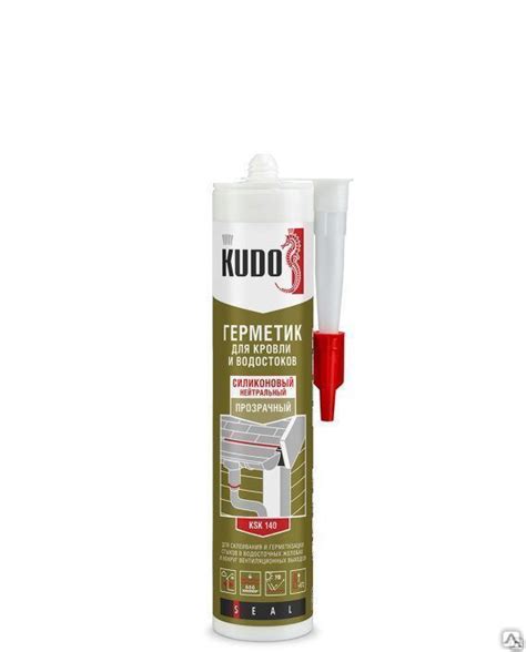 Герметик силиконовый для кровли и водостоков KUDO белый 280 мл, цена в ...