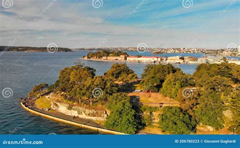 Aerial View Of Sydney Skyline From Sydney Harbour Stock Image Image