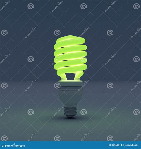 Energy Saving Light Bulb On Blue Background Stock Photo Image Of
