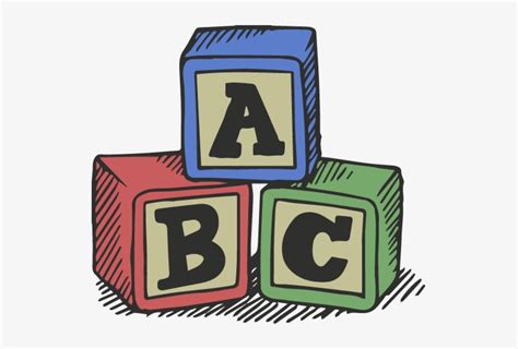Abc Alphabet Blocks Vector Clipart Outline Stamp Drawing Illustrations