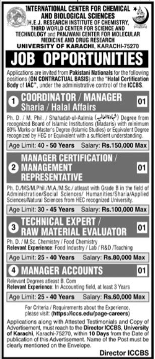 Uok Hej Research Institute Of Chemistry Jobs 2022 2024 Job