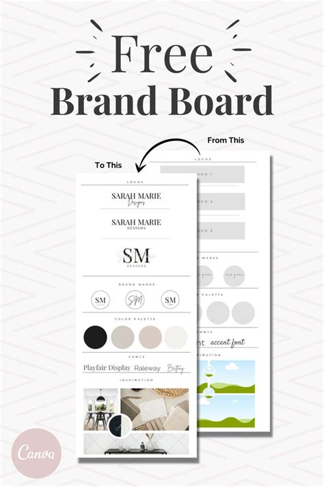 Free Brand Board Template Brand Board Brand Board Template Diy Branding