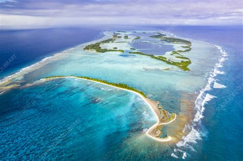 Palmyra Atoll And Reef Aerial Photograph Stock Image C0573854