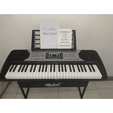 Global Gl 400 Keyboard Piano Organ W Keyboard Stand Shopee Philippines