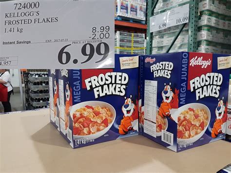 724000 Kellogg S Frosted Flakes 1 41 Kg 2 00 Instant Savings Expires On 2017 07 23 6 99 Costco