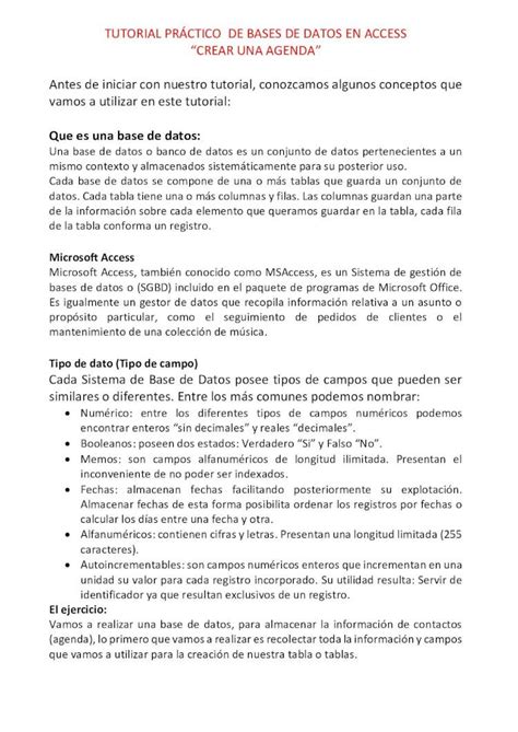 Pdf Tutorial Pr Ctico De Bases De Datos En Access Pdf Filemicrosoft