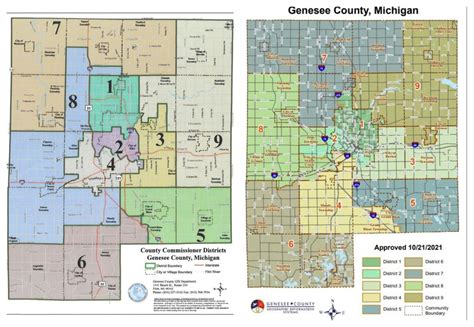 genesee county commissioner district map approved  gop chair