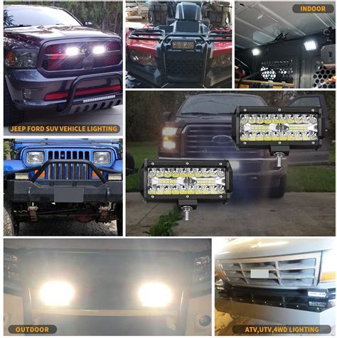 Mua Turboo LED Pods 7 Inch 120W LED Light Bar 24000LM Spot Flood