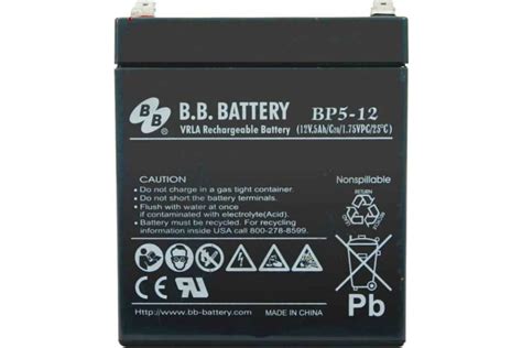 Аккумуляторная батарея 12 В, 5 Ач BB Battery BP 5-12 - выгодная цена ...