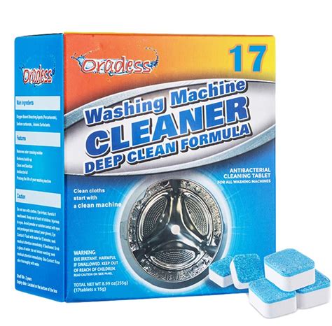 Washing Machine Cleaner Descaler 24 Pack Deep Cleaning Tablets For HE