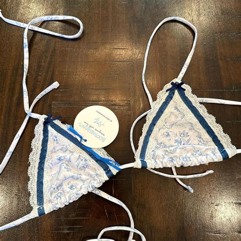 Floral Bikini Set With Bows Size S Brand New With Depop
