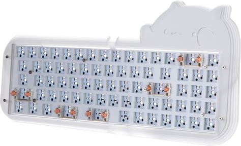 EPOMAKER Mini Cat Hot Swappable Acrylic RGB Wired Mechanical Gaming DIY Keyboard Kit With