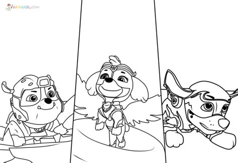 Super Filhotes Para Colorir - Desenhos de Patrulha Canina Super Filhotes para Colorir e imprimir
