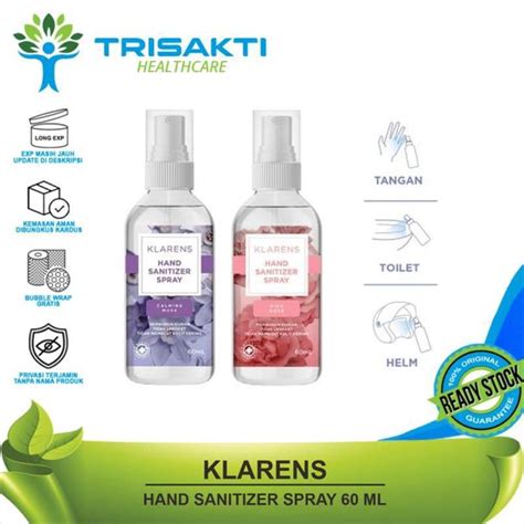 Jual Klarens Hand Sanitizer Spray 60 Ml Calming Musk Pink Rose