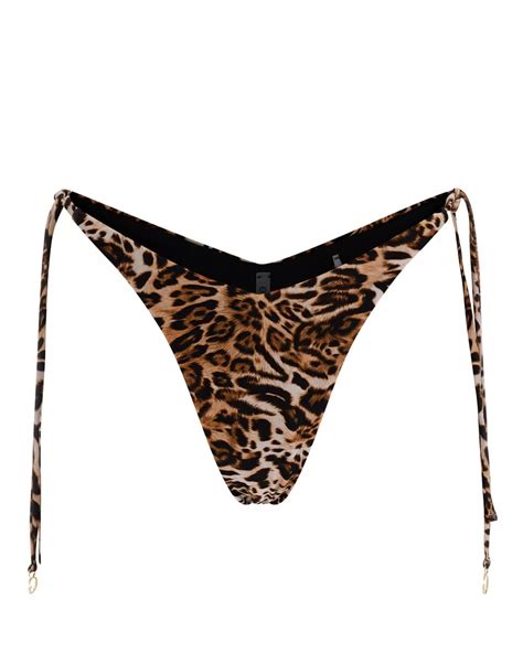 Γυναικείο Bikini Bottom Μαγιό Guess V String Animal Favela gr