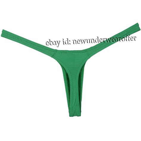 Men Narrow Front Pouch Thong Underwear Bikini G String Posing Ice Silk T Back EBay