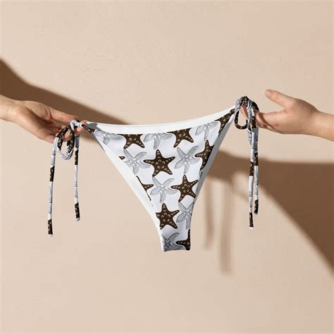 Star Fish Recycled String Bikini Set Star Fish Sexy Swimwear Starfish Fabric String Bikini
